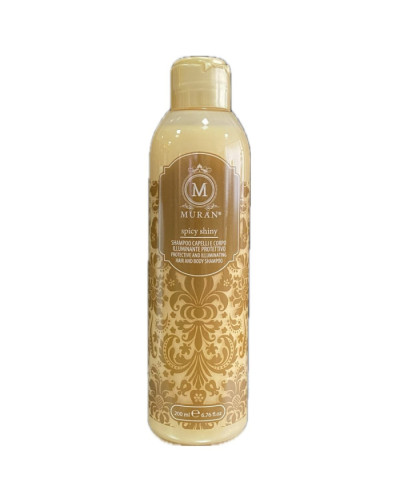 MURAN Spicy Shiny Hair and Body Shampoo, захисний шампунь для сяйва волосся та тіла, 200 мл