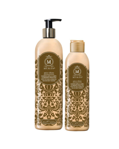 MURAN Spicy Shiny Hair and Body Shampoo, захисний шампунь для сяйва волосся та тіла, 500 мл