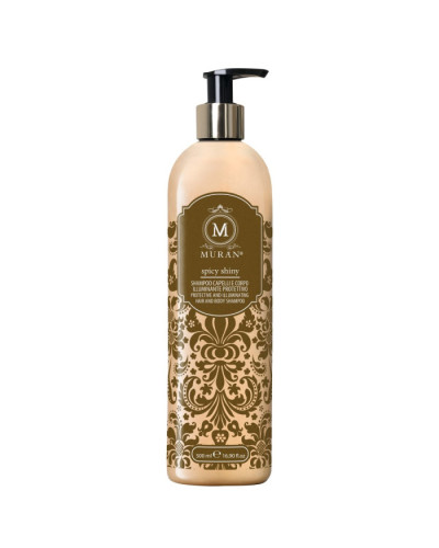 MURAN Spicy Shiny Hair and Body Shampoo, захисний шампунь для сяйва волосся та тіла, 500 мл