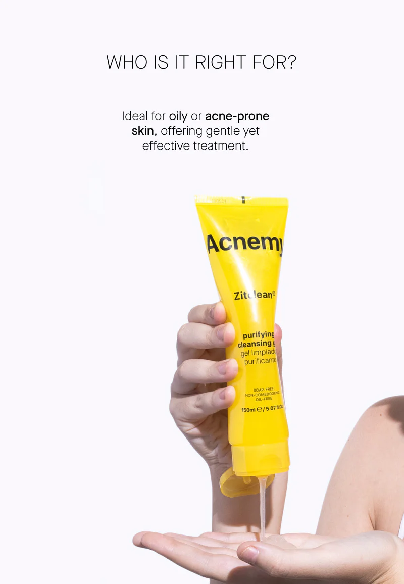 Очищувальний гель для обличчя Acnemy Zitclean Purifying Cleansing Gel