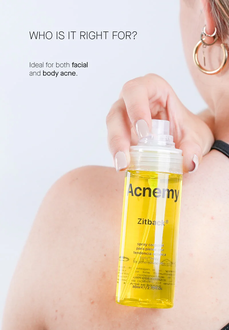 Спрей для тіла з акне Acnemy Zitback Body Spray for Blemish-Prone Skin – очищення та тонізація