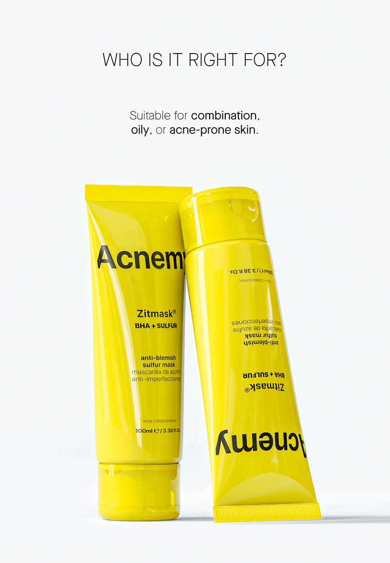 Серная маска Acnemy Zitmask BHA + Sulfur Anti-Blemish Sulfur Mask