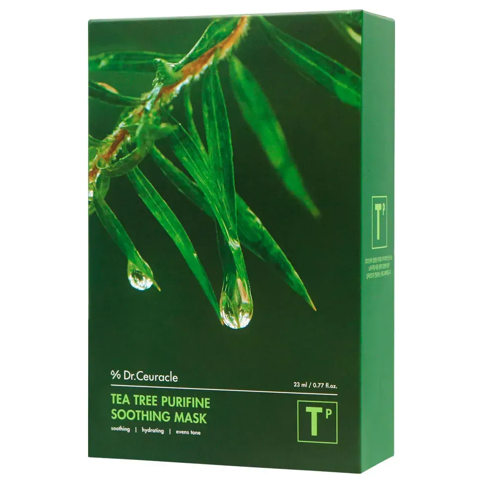 Dr.Ceuracle Tea Tree Purifine Soothing Mask Успокаивающая маска с экстрактом чайного дерева набор