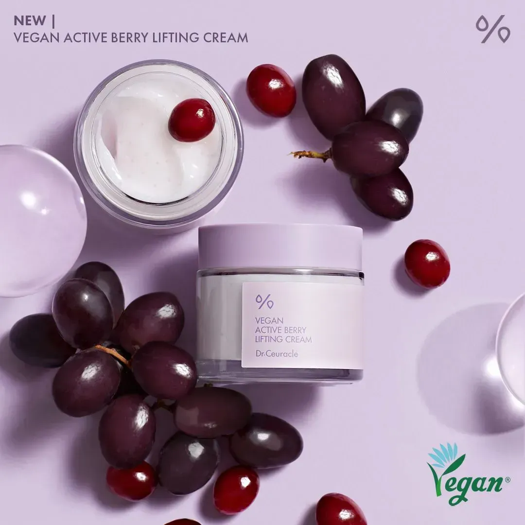Dr.Ceuracle Vegan Active Berry Firming Cream Gel Ліфтинг крем-гель з ресвератролом та екстрактом журавлини