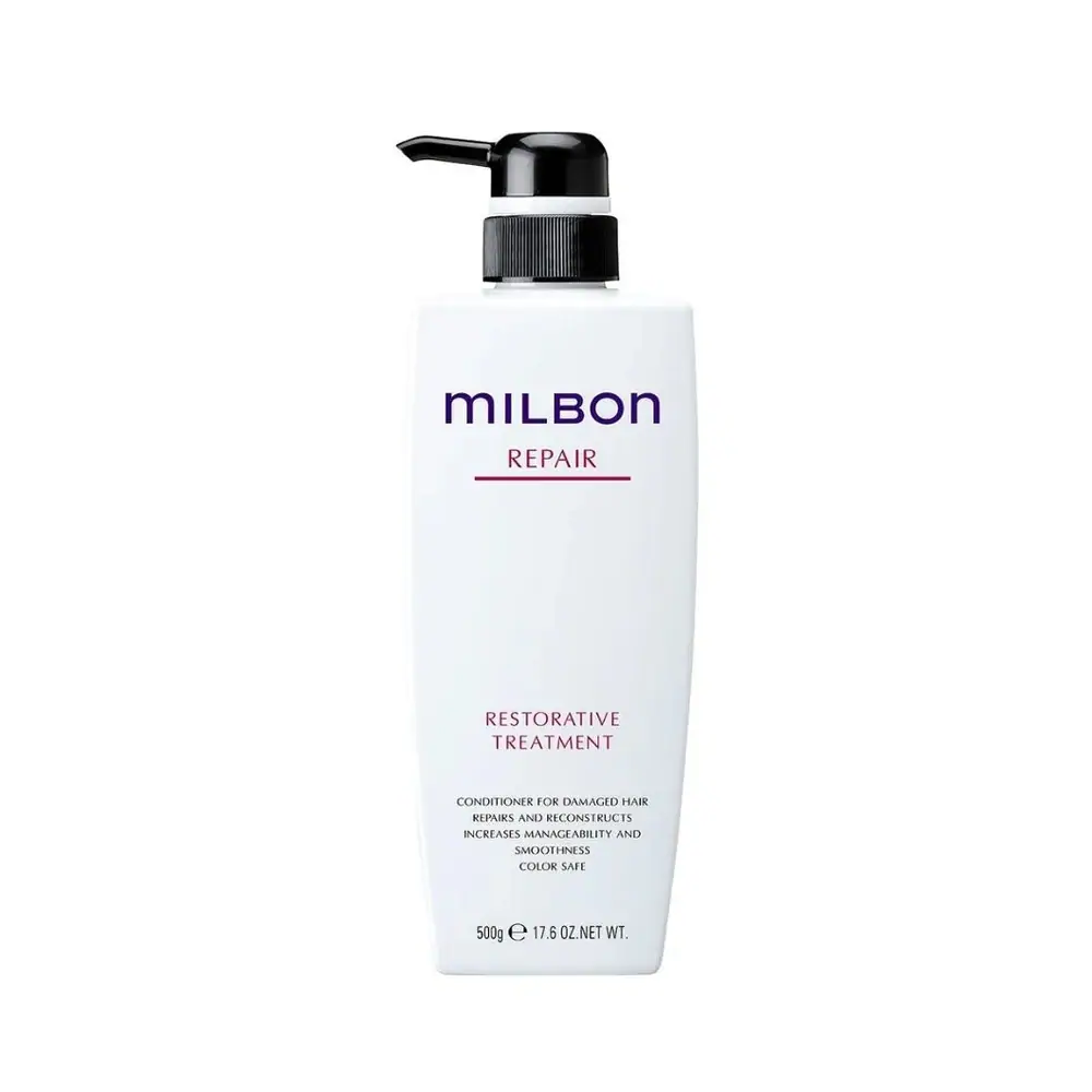 Milbon Repair Restorative Treatment Відновлювальний Кондиціонер для Слабкого, Пошкодженого, Фарбованого Волосся 500 г
