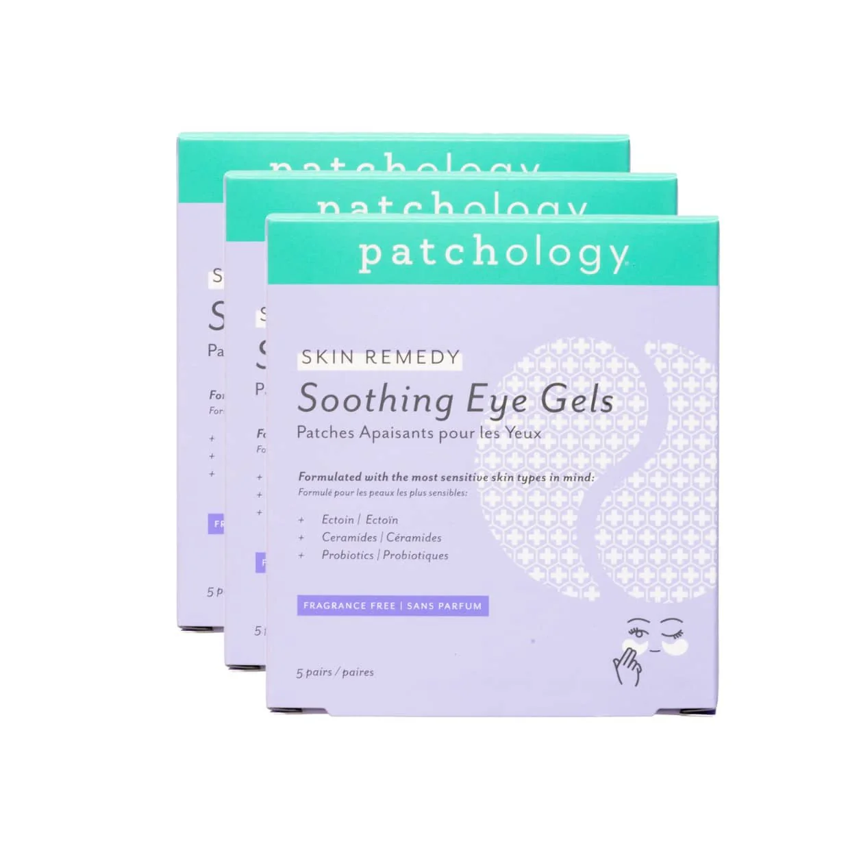 Patchology Skin Remedy Soothing Eye Gel — Успокаивающие патчи для кожи вокруг глаз набор 5 шт