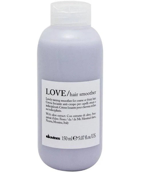 Davines LOVE hair smoother - Крем для розгладження неслухняного та хвилястого волосся з ефектом «антифриз», що не потребує змивання, 150 мл