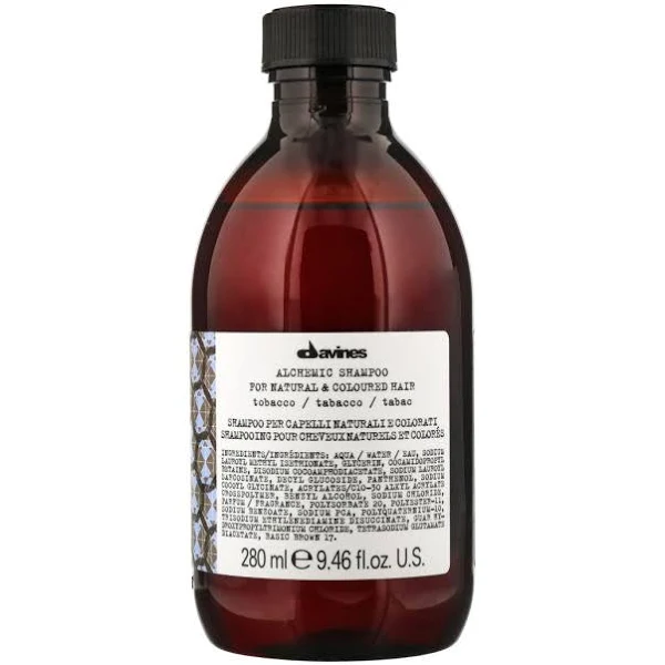 Davines ALCHEMIC, шампунь з прямими пігментами для підсилення кольору волосся тютюновий, 280 мл