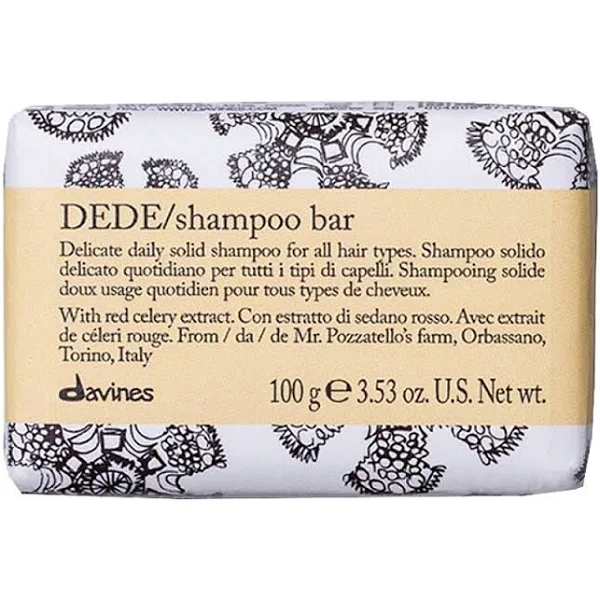 Davines DEDE, Деликатный твердый шампунь для ежедневного использования, 100 мл