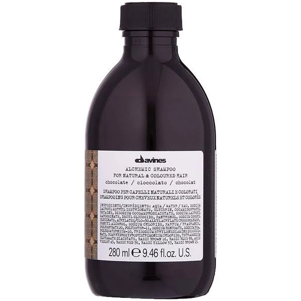 Davines ALCHEMIC шампунь з прямими пігментами для підсилення кольору волосся  шоколадний 90 мл