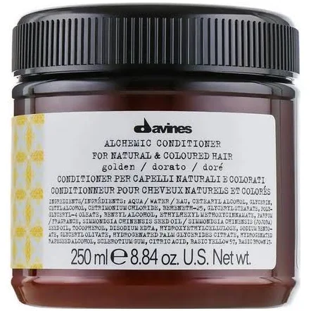 Davines ALCHEMIC, кондицiонер з пігментами для підсилення кольору волосся золотий, 250 мл