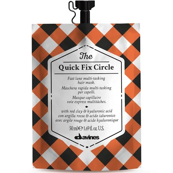 Davines THE QUICK FIX CIRCLE Маска для зволоження та розгладження волосся з гіалуроновою кислотою 50 мл