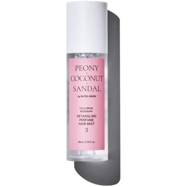 RATED GREEN REAL PEONY COCONUT SANDAL DETANGLING PERFUME HAIR MIST Парфумований міст для волосся 3, 80 мл