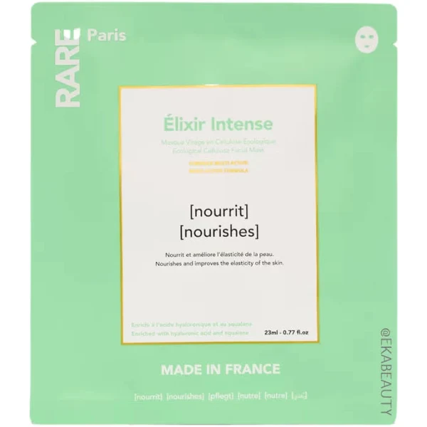 RARE Paris Поживна маска для обличчя Elixir Intence з гіалуроновою кислотою та скваланом Elixir Intense Nourishing Face Mask
