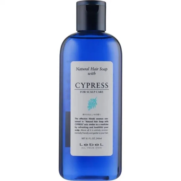 Lebel CYPRESS, Шампунь Кипарис для догляду за чутливою шкірою голови, 240 мл