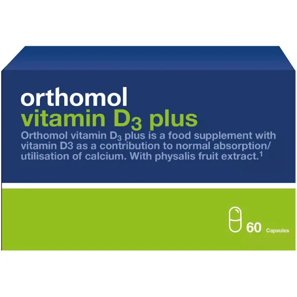 Orthomol Vitamin D3 PLUS Витаминный комплекс для костного скелета и структуры кистей 60 дней