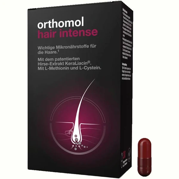 Orthomol Hair Intense Комплекс вітамінів та мікроелементів для зміцнення волосся 30 днів