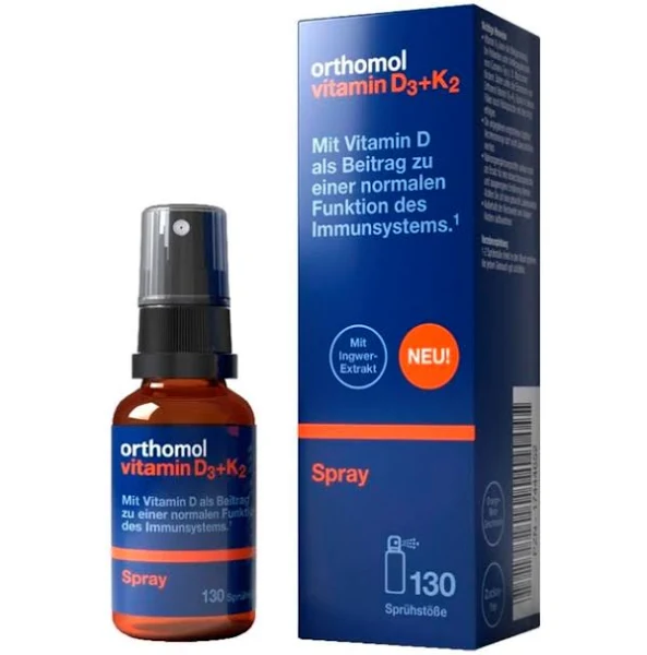Orthomol Vitamin D3+K2 Spray спрей для імунної системи та здоров'я кісток 20 мл