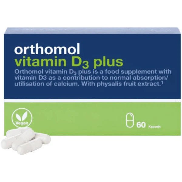 Orthomol Vitamin D3 Plus Витамины и минералы для костного скелета и структуры костей №60