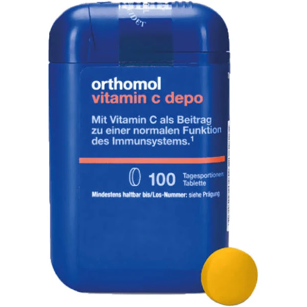 Orthomol Vitamin C depo Витамины и минералы для поддержания иммунной системы 100 таблеток