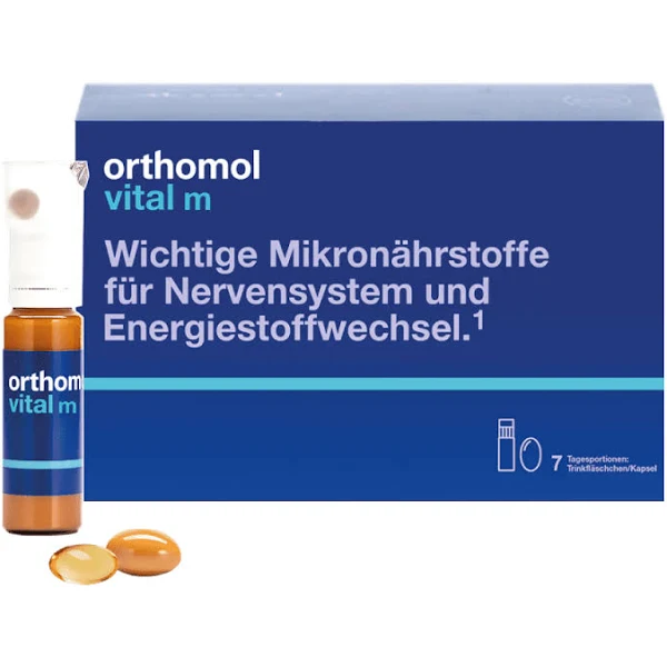 Orthomol Vital M Витамины и минералы, питьевой, для мужчин 7 дней
