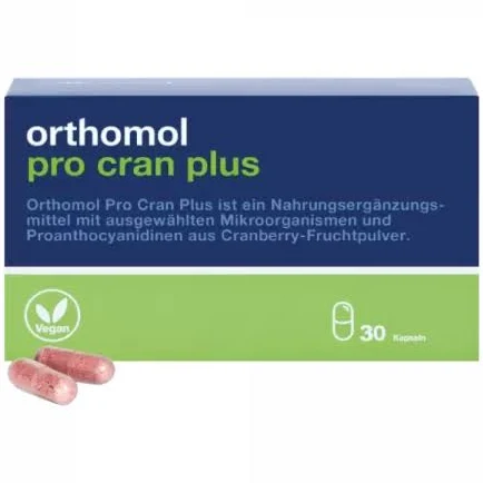 Orthomol Pro Cran Plus для профілактики сечовиводних шляхів №30