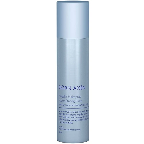 Bjorn Axen Megafix Hairspray, Лак для волосся сильної фіксації,  80 мл