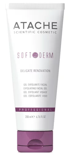 ATACHE Soft Derm Delicate Renovation Гель-экфолиант с жемчугом жожоба для глубокой и деликатной очистки 200 мл