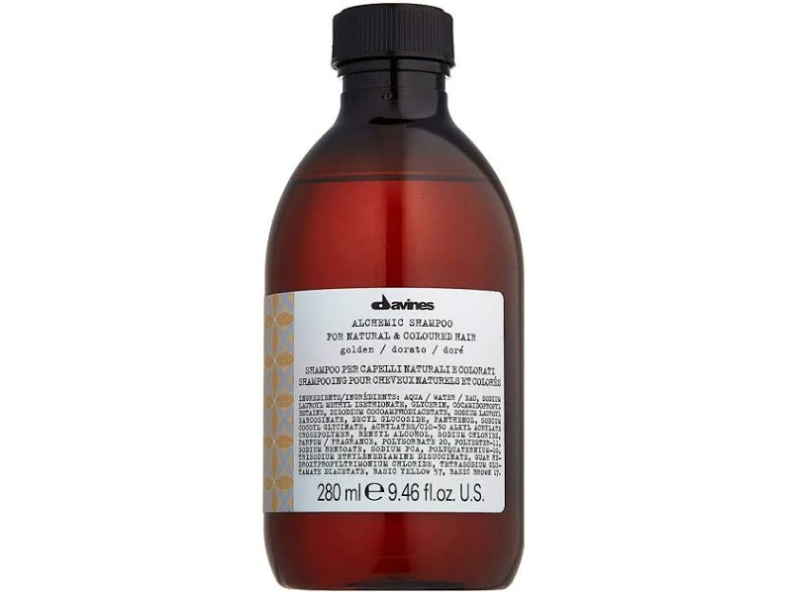 Davines ALCHEMIC, шампунь с прямыми пигментами для усиления цвета волос золотой, 280 мл