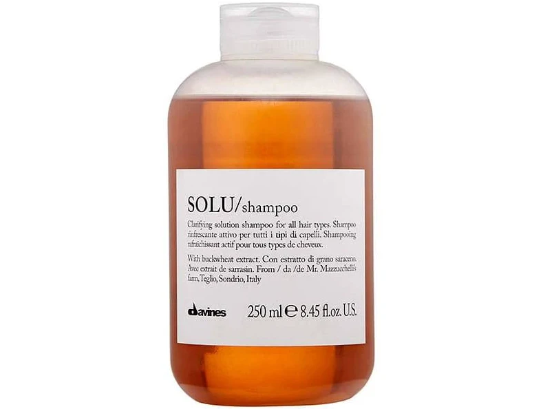 Davines SOLU шампунь, що глибоко очищує та освіжає волосся та шкіру голови 75 мл