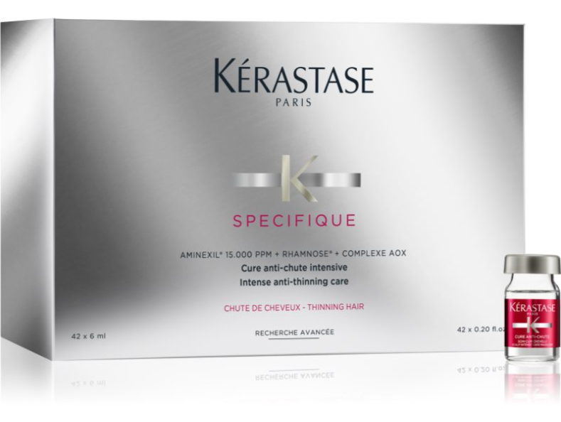 Kerastase Specifique Cure Aminexil  інтенсивний засіб з амінексилом проти випадіння волосся,  42 х 6 мл
