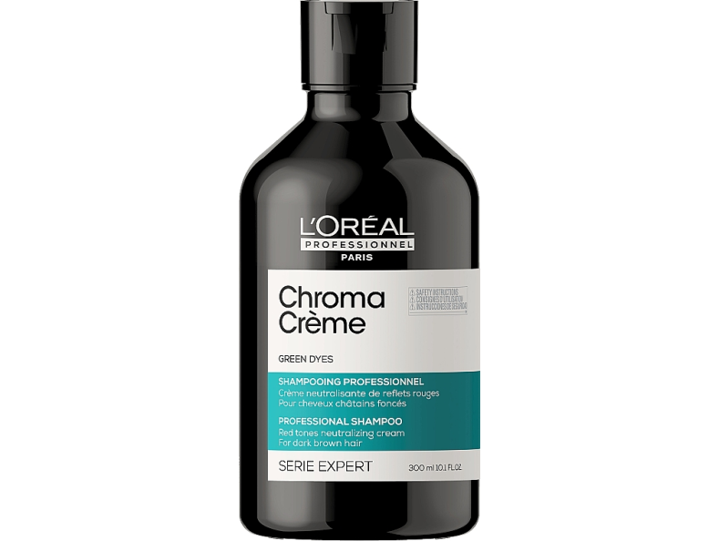 Loreal Serie Expert  Chroma Creme Green Dyes Крем-шампунь для волос с зеленым пигментом 300 мл