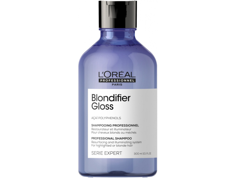 Loreal Serie Expert Blondifier Gloss Шампунь для сияния волос, окрашенных в оттенки блонд 300 мл