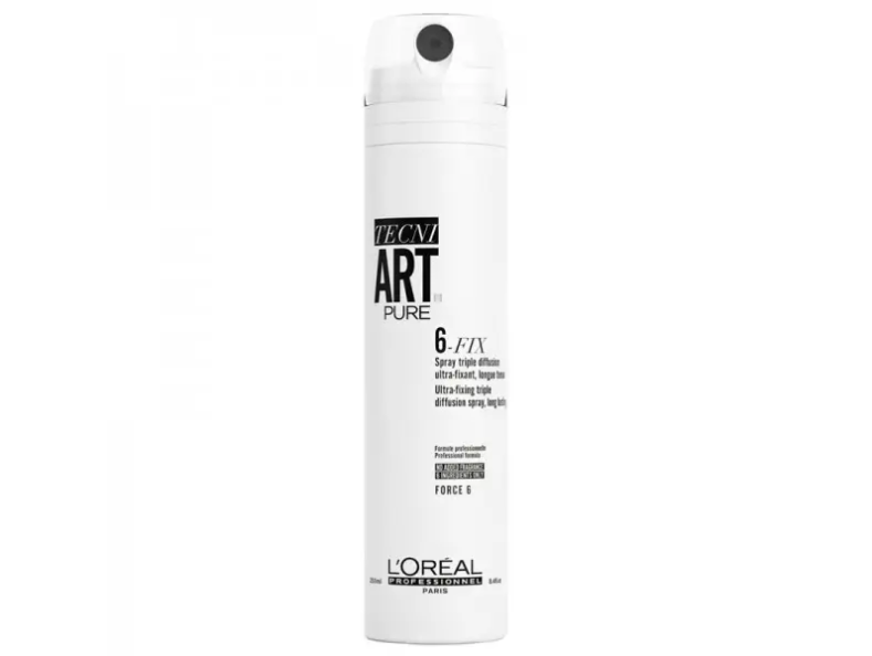 Loreal Tecni.Art Tecni. Art Pure 6-Fix Spray Спрей для ультрасильної фіксації 250 мл