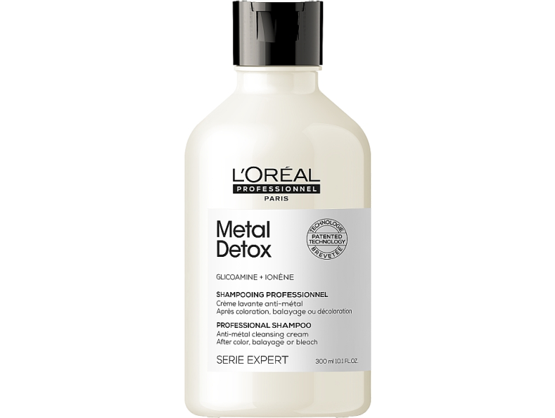 Loreal Serie Expert Metal Detox очищающий шампунь для уменьшения ломкости всех типов волос 300 мл