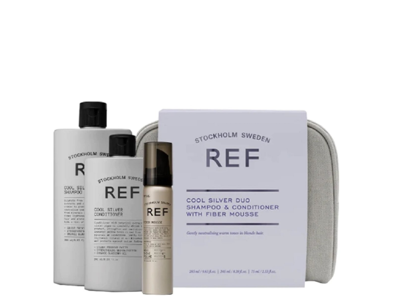REF Beauty Bag Cool Silver Набір з косметичкою "Для білого волосся"