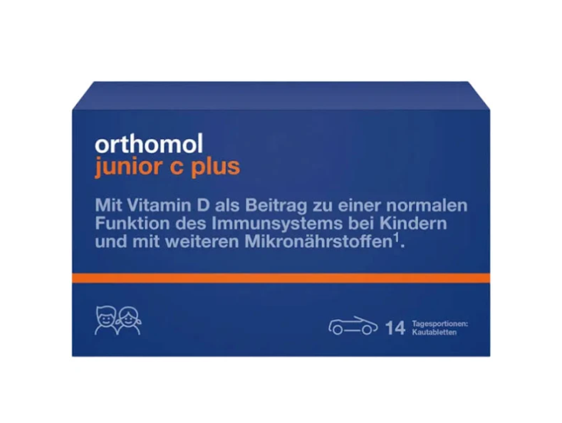 Orthomol Junior C Plus Вітаміни жувальні цукерки-машинки лісова ягода 14 днів
