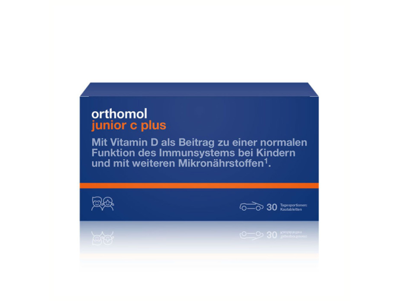Orthomol Junior C Plus Вітаміни жувальні цукерки-машинки лісова ягода 30 днів
