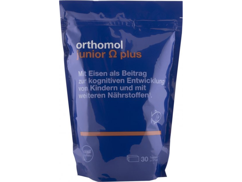Orthomol Junior Omega Вітаміни та мінерали для дітей жувальні іриски 30 днів