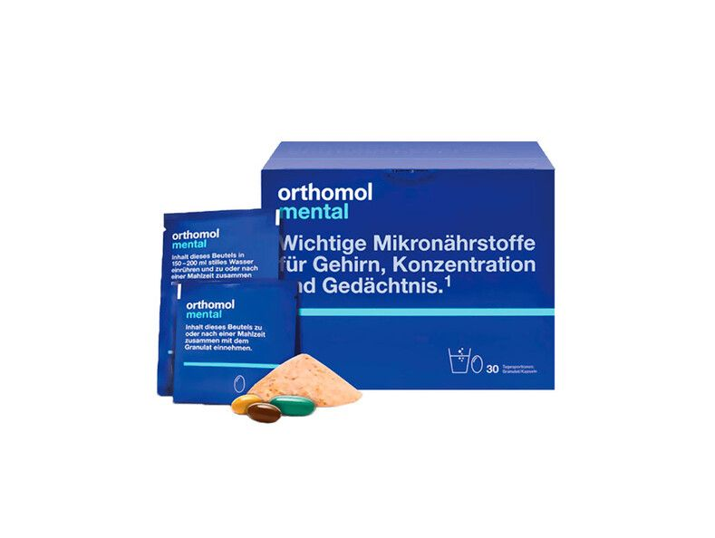 Orthomol Mental  Вітамінний комплекс для обміну речовин та розумової діяльності 30 днів
