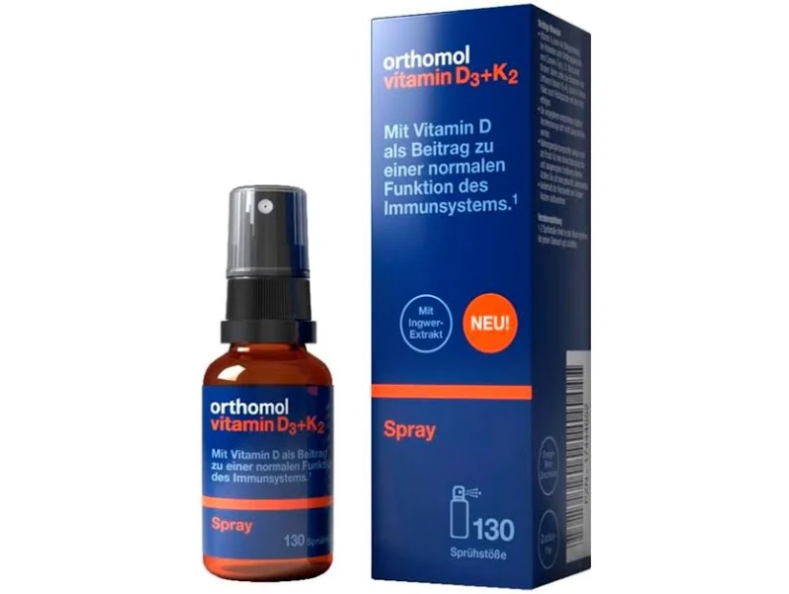 Orthomol Vitamin D3+K2 Spray спрей для імунної системи та здоров'я кісток 20 мл