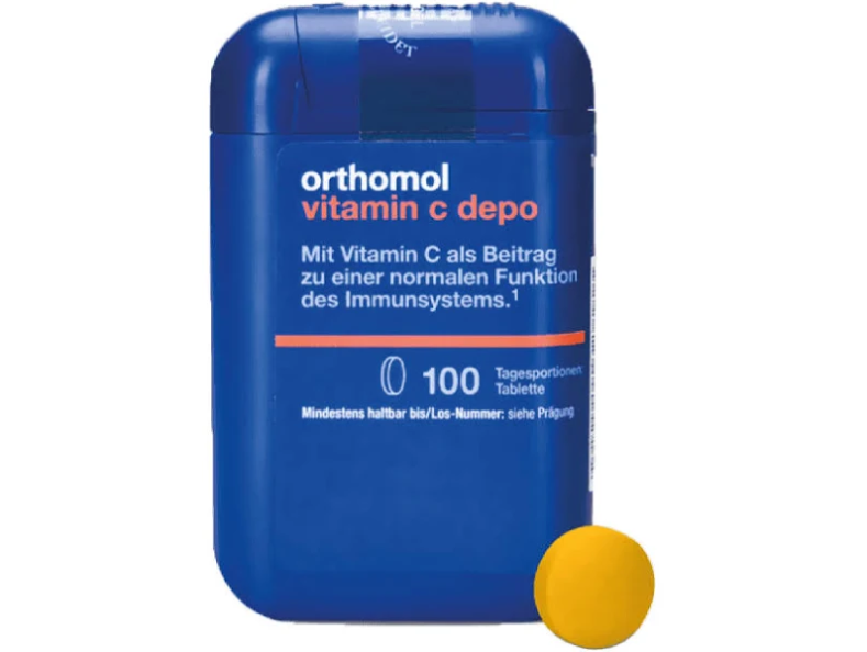 Orthomol Vitamin C depo Вітаміни та мінерали для підтримки імунної системи 100 таблеток