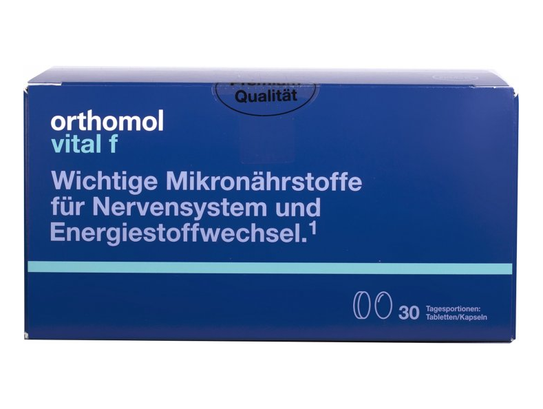 Orthomol Vital F Вітаміни та мінерали, капсул. для жінок, при хронічній втомі і емоційному вигорянні 30 днів