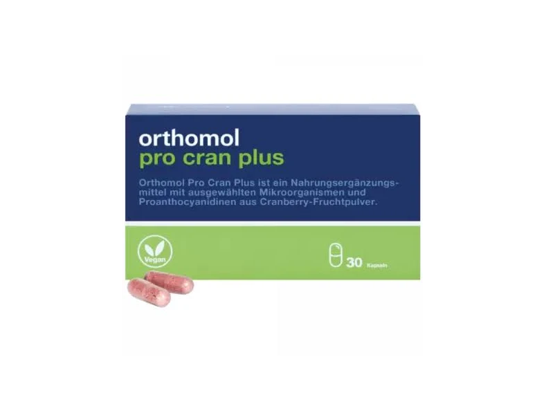 Orthomol Pro Cran Plus для профілактики сечовиводних шляхів №30