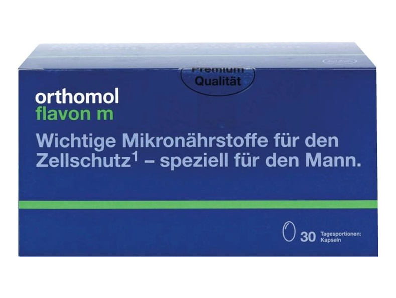 Orthomol Flavon M Вітаміни та мінерали для чоловіків,під час лікування передміхурової залози, капс №30