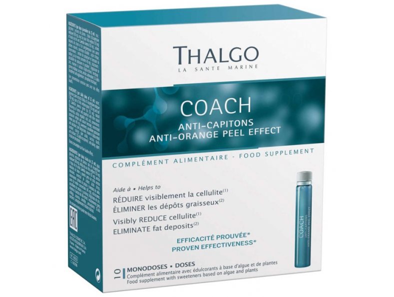Thalgo Coach Anti-Orange Peel Effect, коуч против эффекта апельсиновой корки, 10 амп