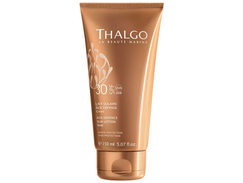 Thalgo Age Defence Sun Lotion SPF 30, сонцезахисний лосьон проти старіння шкіри, 150 мл