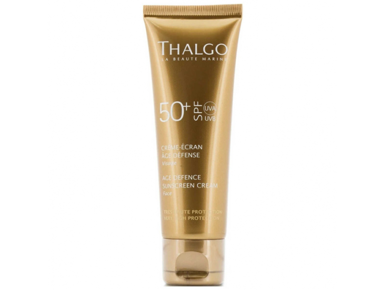 Thalgo Age Defence Sun Screen Cream SPF 50+, солнцезащитный крем против старения кожи, 50 мл
