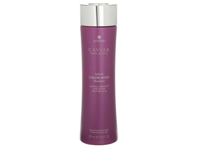 Alterna Caviar Anti-Aging Infinite Color Hold Shampoo, шампунь для збереження кольору фарбованого волосся з екстрактом чорної ікри без сульфатів, 250 мл