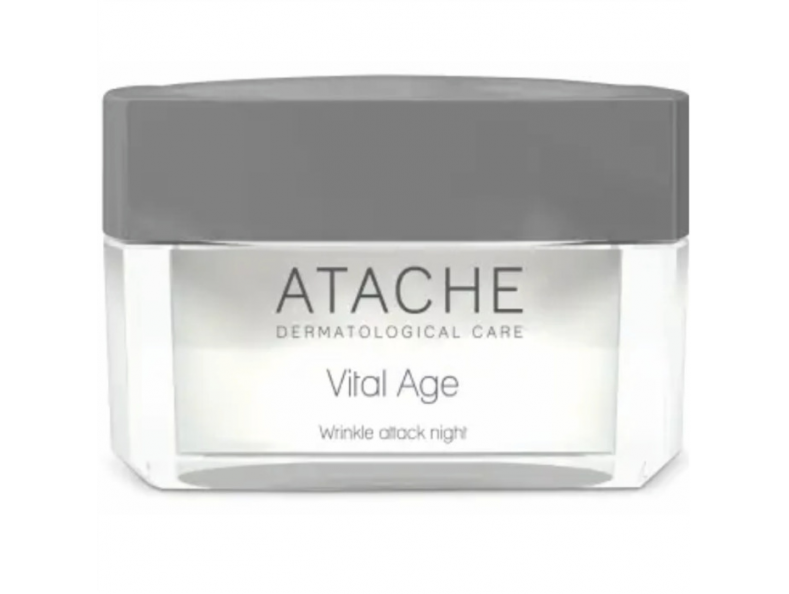 ATACHE Vital Age Antiage V-B3 Wrinkle Attack, омолоджуючий крем для лица с ретинолом, ниацинамидом, маслом зверобоя и гиалуроновой кислотой, 50 мл